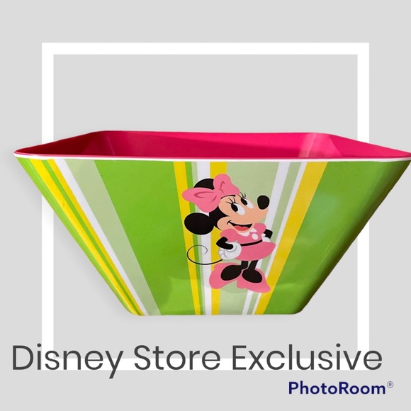 Vintage Disney Store Exclusive Mickey & Friends Melamine Square Serving Bowl - Picture 2 of 8